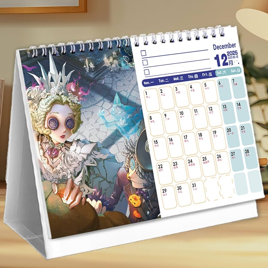 Amazon.co.jp: 第五人格 2025-2026 卓上カレンダー 患者 納棺師 庭師