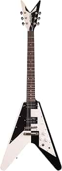 Dean Michael Schenker Signature Retro Electric Guitar, Black/White