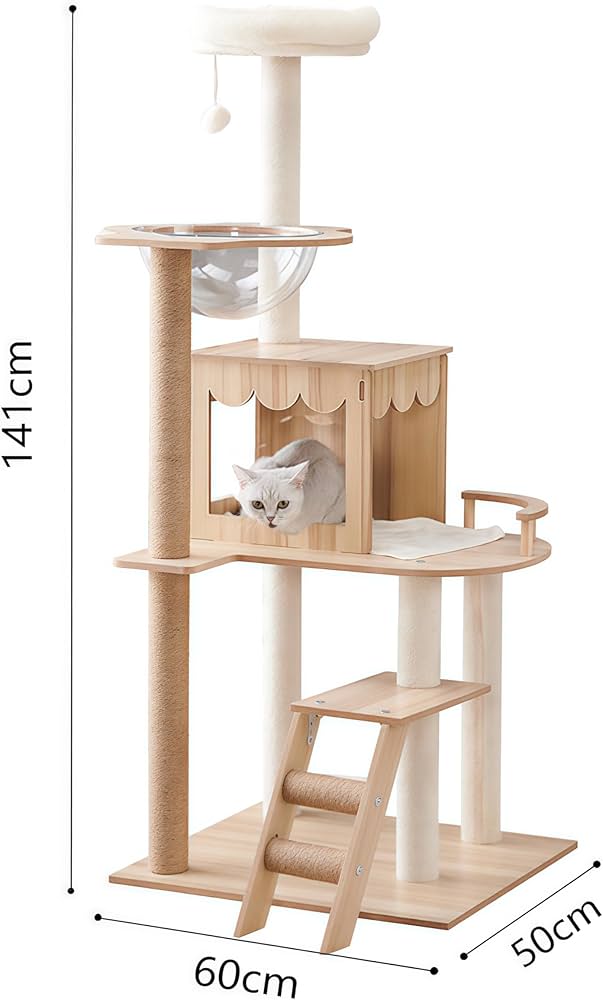 木製多層キャットタワー 大