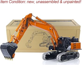 Amazon.com: wheelfun LESU Aoue Zx490 1/14 Remote Control Hydraulic