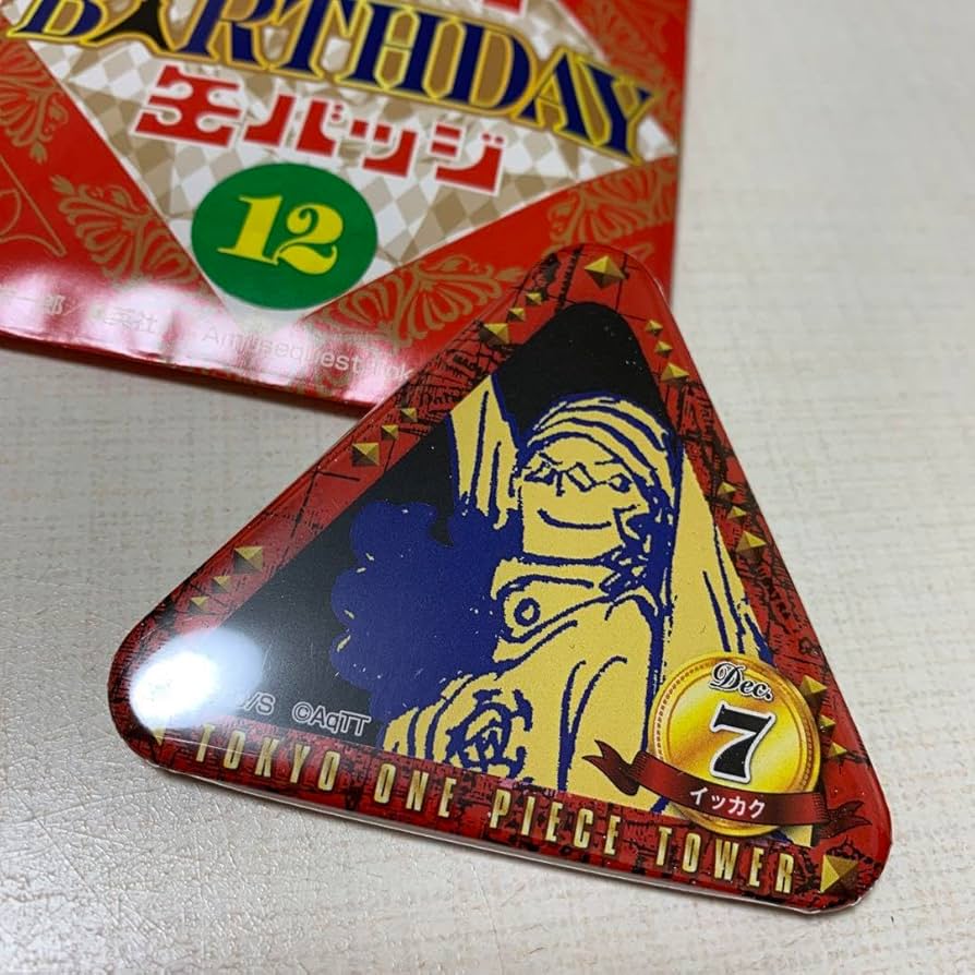 東京ワンピースタワー トンガリバースデー缶バッジ ワンピース