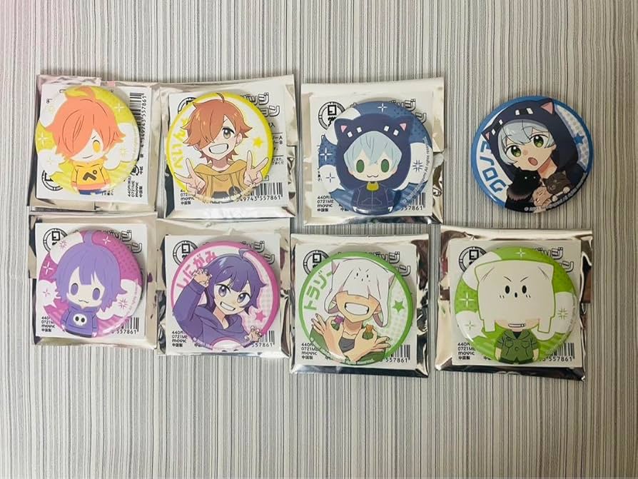 Amazon.co.jp: 日常組 缶バッジ セット しにがみ ぺいんと クロノア