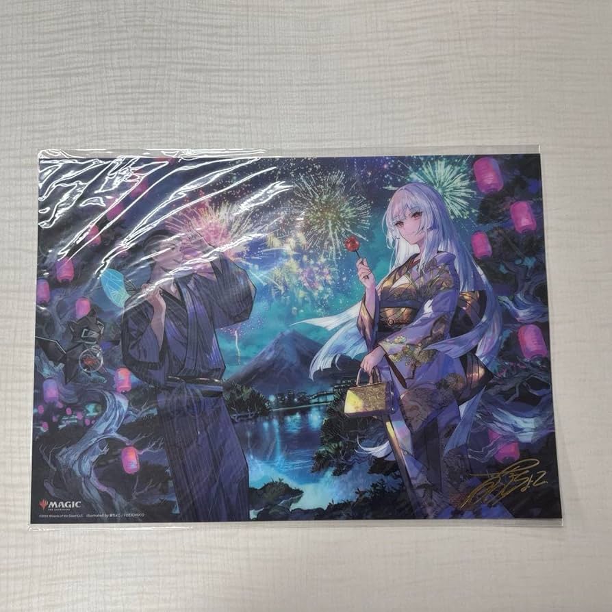 MTG 放浪皇 夏祭り クリスマス プレイマット&ビジュアルボード 3点セット