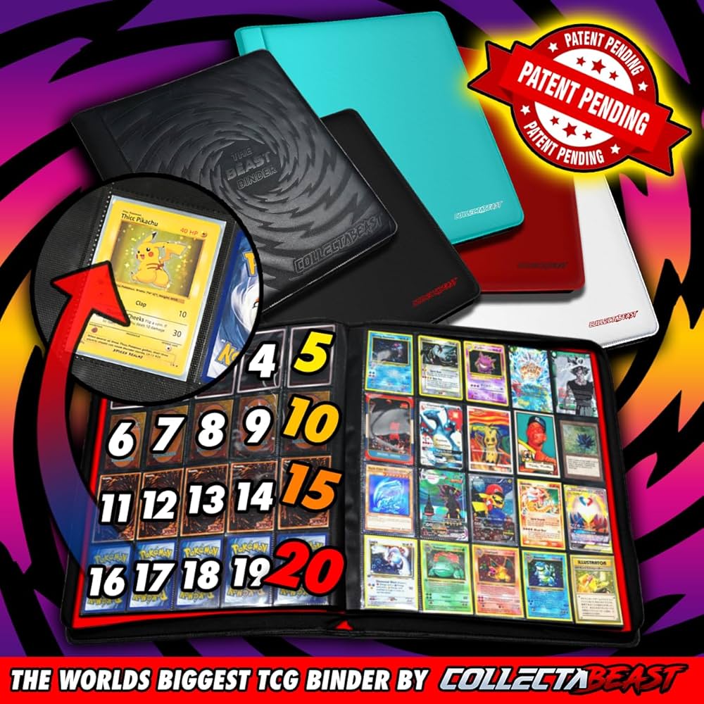 Amazon.co.jp: 1280枚以上のカード 20ポケット カードバインダー