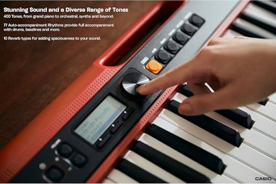 Amazon.com: Casio Casiotone CT-S200RD – 61-Key Portable Keyboard