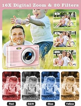 Amazon.com: Upgrade Kids Digital Camera - 56MP FHD 1080P with 16x