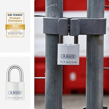 ABUS TITALIUM™ Padlock 80TI/50 with Light Lock Body Made of Solid