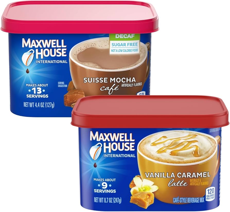 Amazon.com : Maxwell House Vanilla Caramel Latte Mix, 8.7 oz +