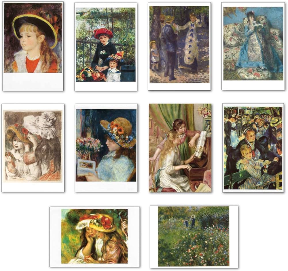 Amazon | 【正規輸入品】ポストカード アート10柄セット「ルノワール2