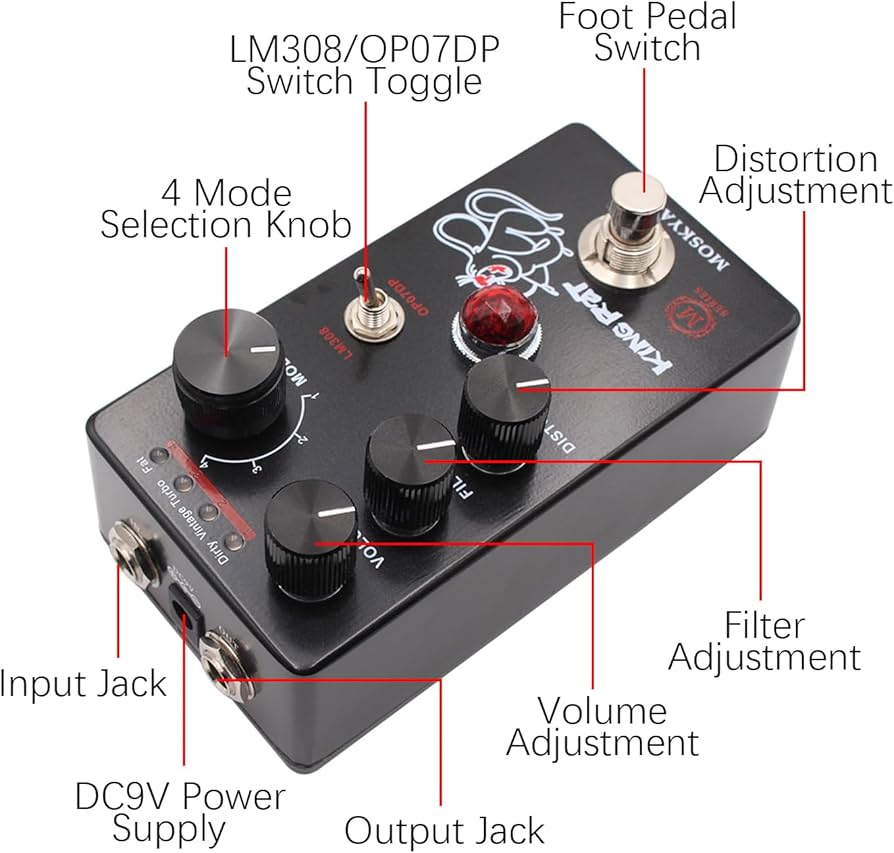 Amazon.co.jp: デジタルディストーションギターエフェクター、JUANZI