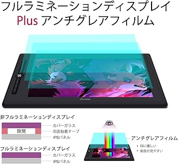 Amazon.co.jp: Artisul 液タブ D16Pro 15.6インチ 傾き検出機能 フル