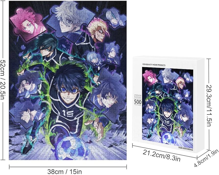 Amazon | ブルーロック ジグソーパズル 500ピース 益智減圧玩具 木製