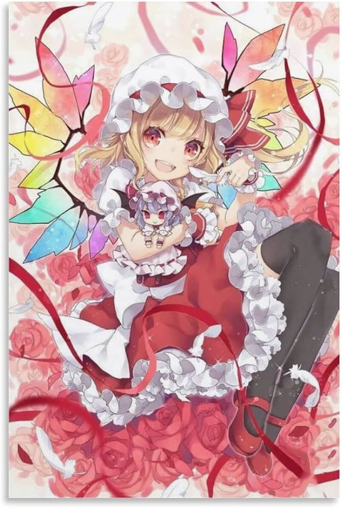 東方3Dポスター フランドール・スカーレット額縁 額縁入りプレミアム