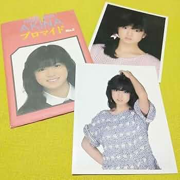 Amazon.co.jp: 中森明菜 ブロマイド写真 2枚 袋付き 研音 当時物