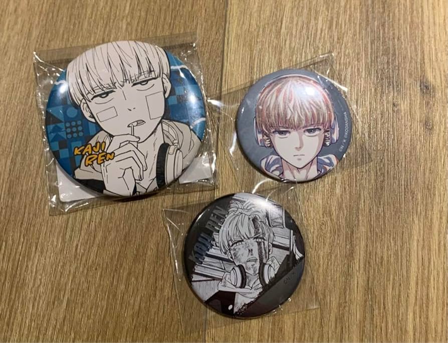 WIND BREAKER ウィンブレ 梶蓮 メタリック缶バッジ 9点セット WIND