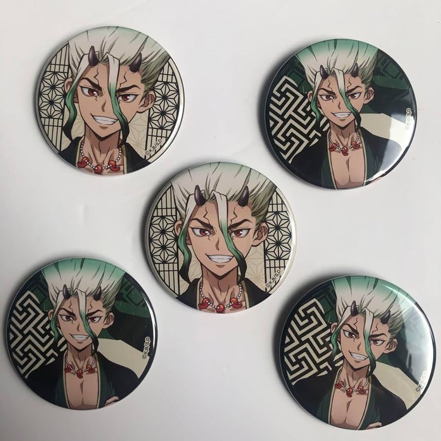 Amazon.co.jp: Dr.STONE ドクターストーン 百鬼夜行 石神千空 缶バッジ