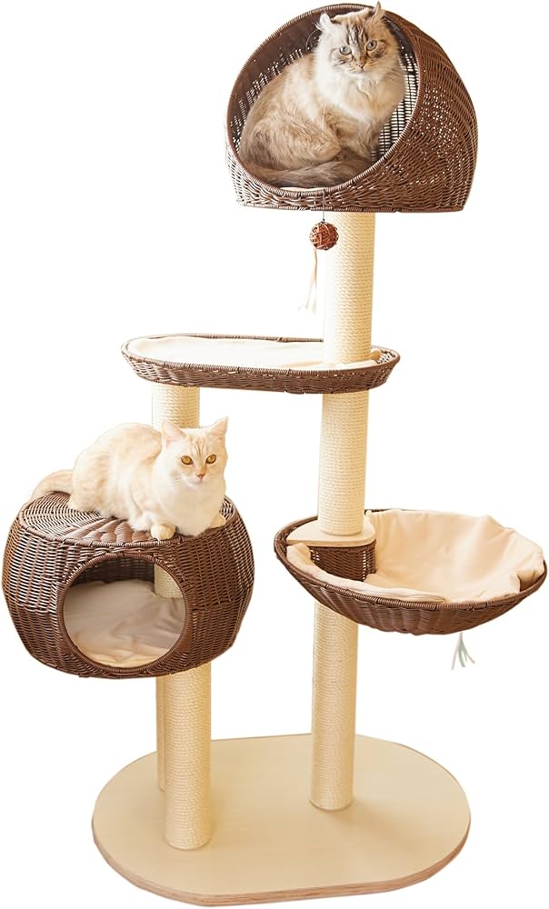 Amazon | [SUMIKA ratanto!シリーズ 置き型 キャットタワー