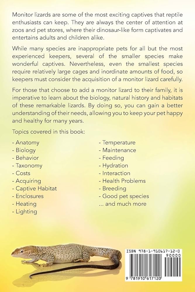 Monitor Lizards As Pets. Monitor Lizard Comprehensive Owner's