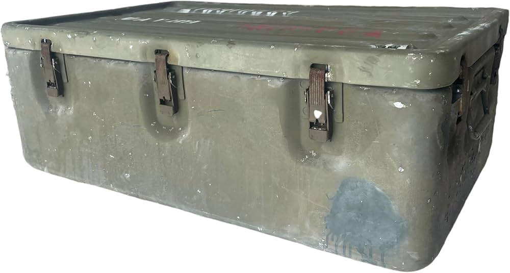 米軍実物放出品 US. ミリタリーアルミコンテナ ボックス BOX Amazon.co