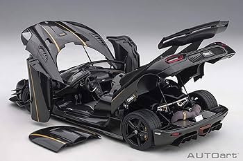 Amazon | AUTOart 1/18 ケーニグセグ One:1 カーボンブラック/ゴールド