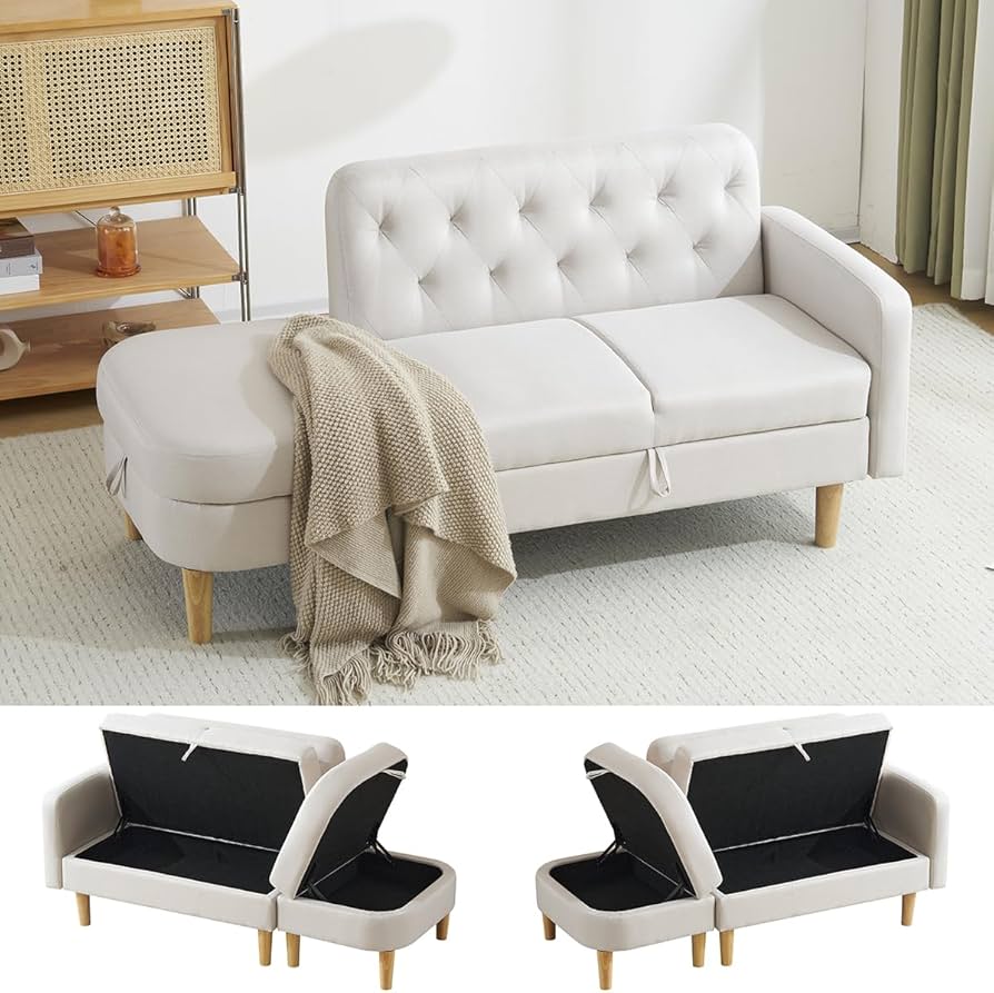 Amazon｜PEFEK ソファー 2人掛け ソファ 3人掛け 収納付き4WAY ロー