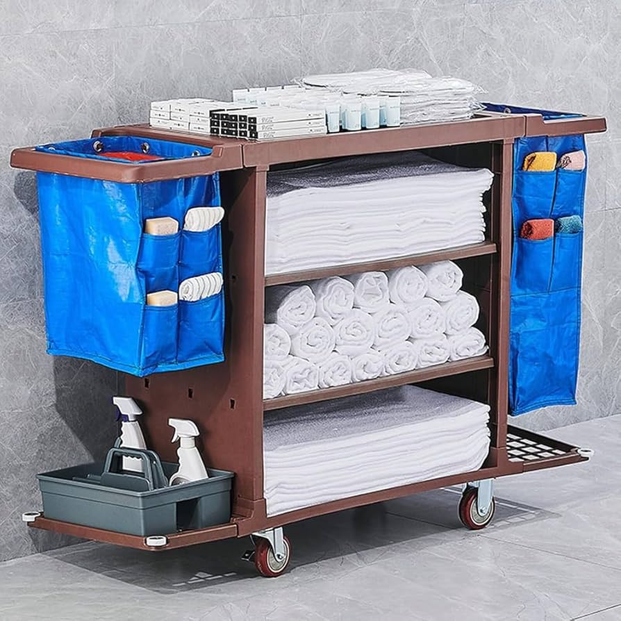 Amazon.co.jp: tongxing ホテルリネンカート 業務用ダストカート 多