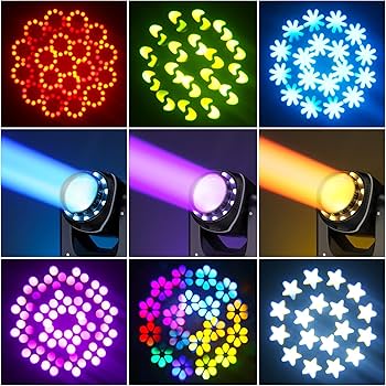 Amazon.co.jp: 120W LED ムービングライト 舞台照明 ステージライト 10