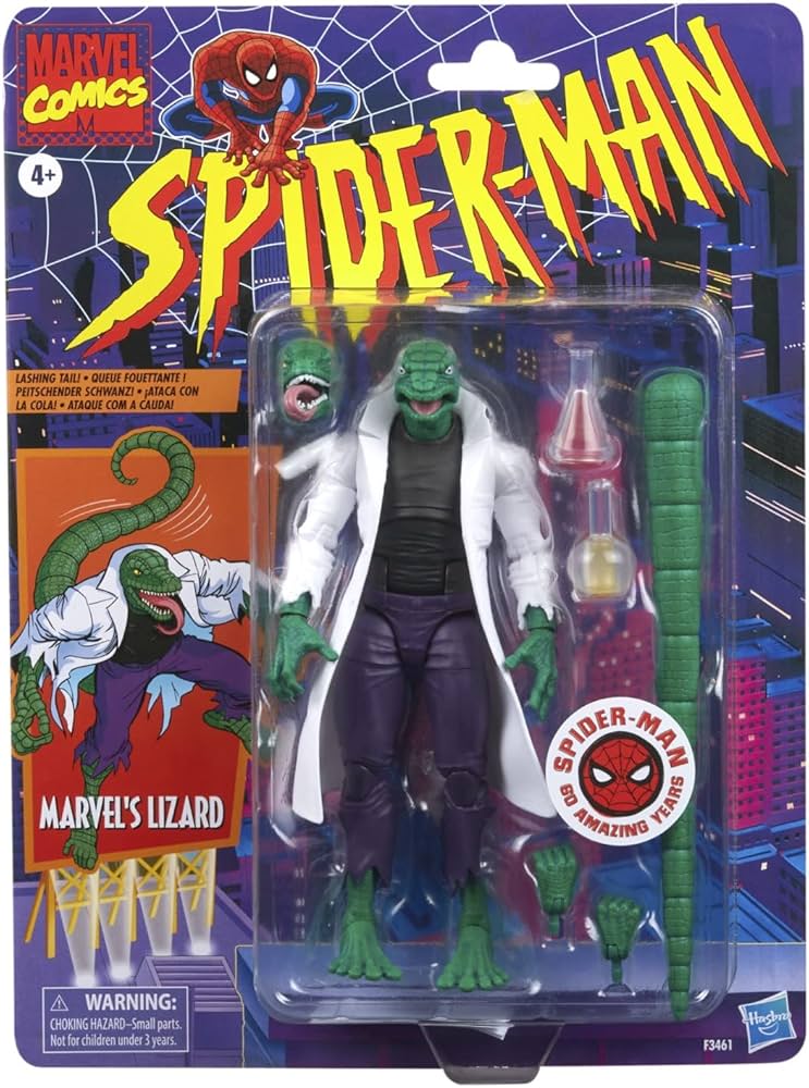 Amazon.com: Hasbro Marvel Legends Series Lizard, Multicolor (F3461