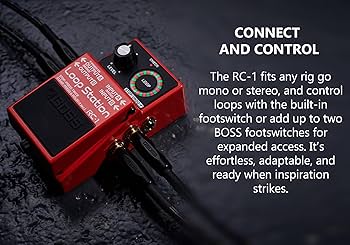 Boss RC-1 Loop Station Bundle with Gearlux Power Supply