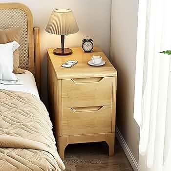 カントリースタイル 木製 サイドテーブル ベッドサイド チェスト ※i4