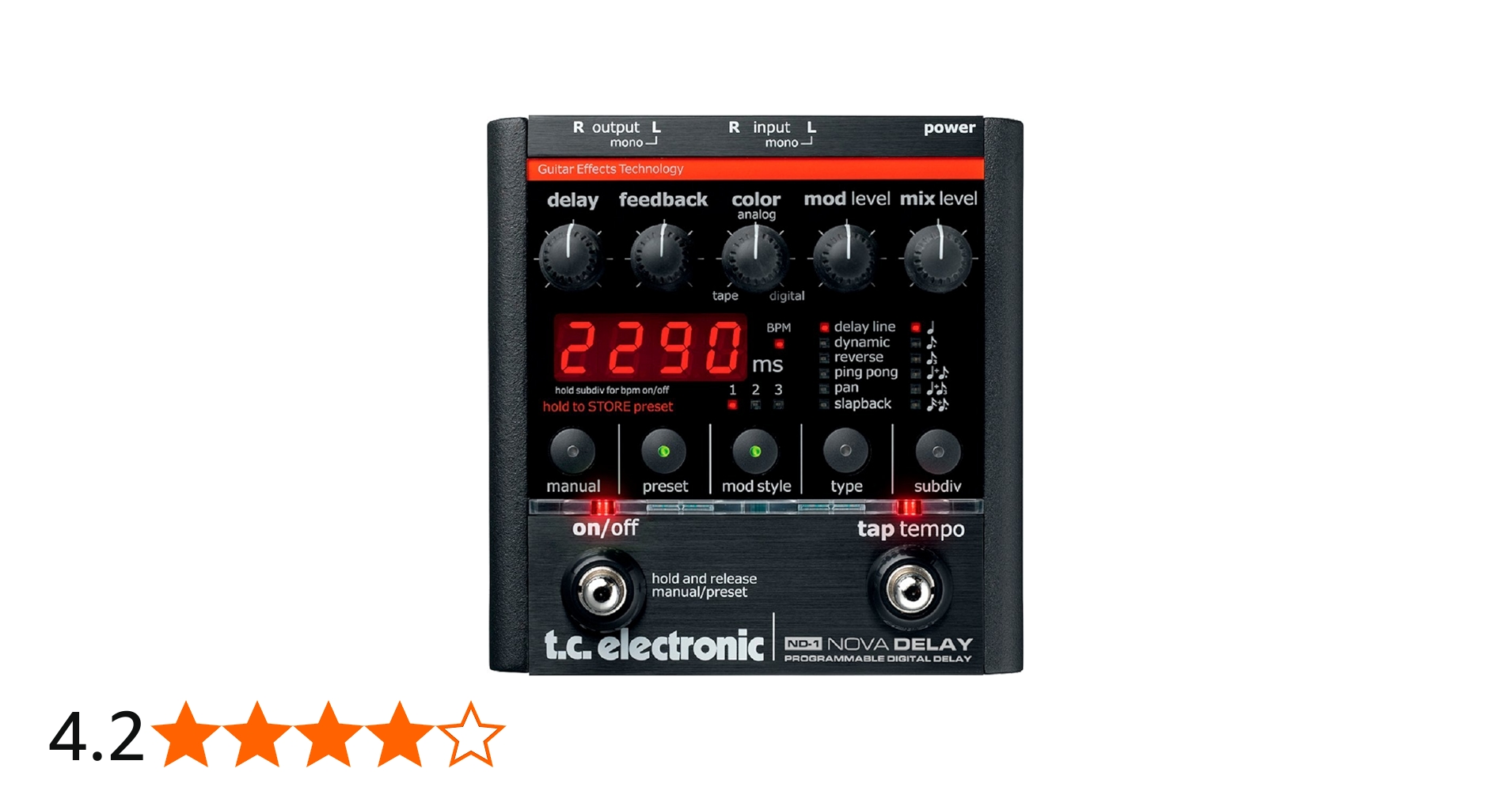 Amazon | tc electronic プログラマブル ディレイ ND-1 NOVA DELAY