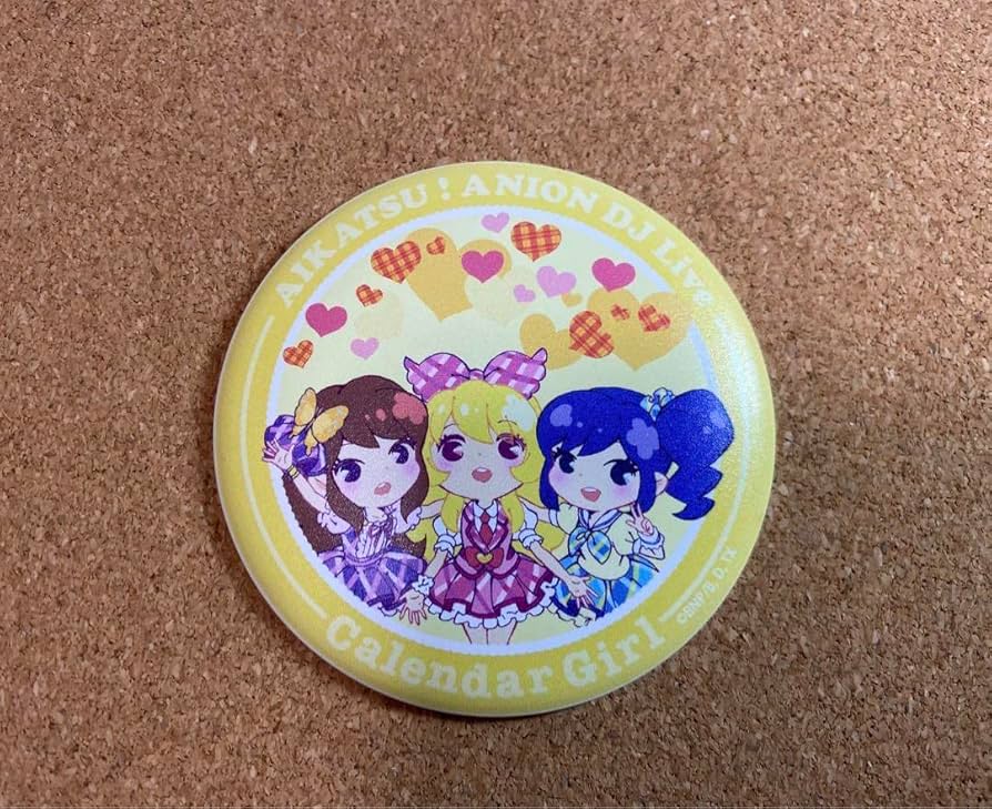 アイカツ アニONマグバッジ バラ売り可 カレンダーガールセット