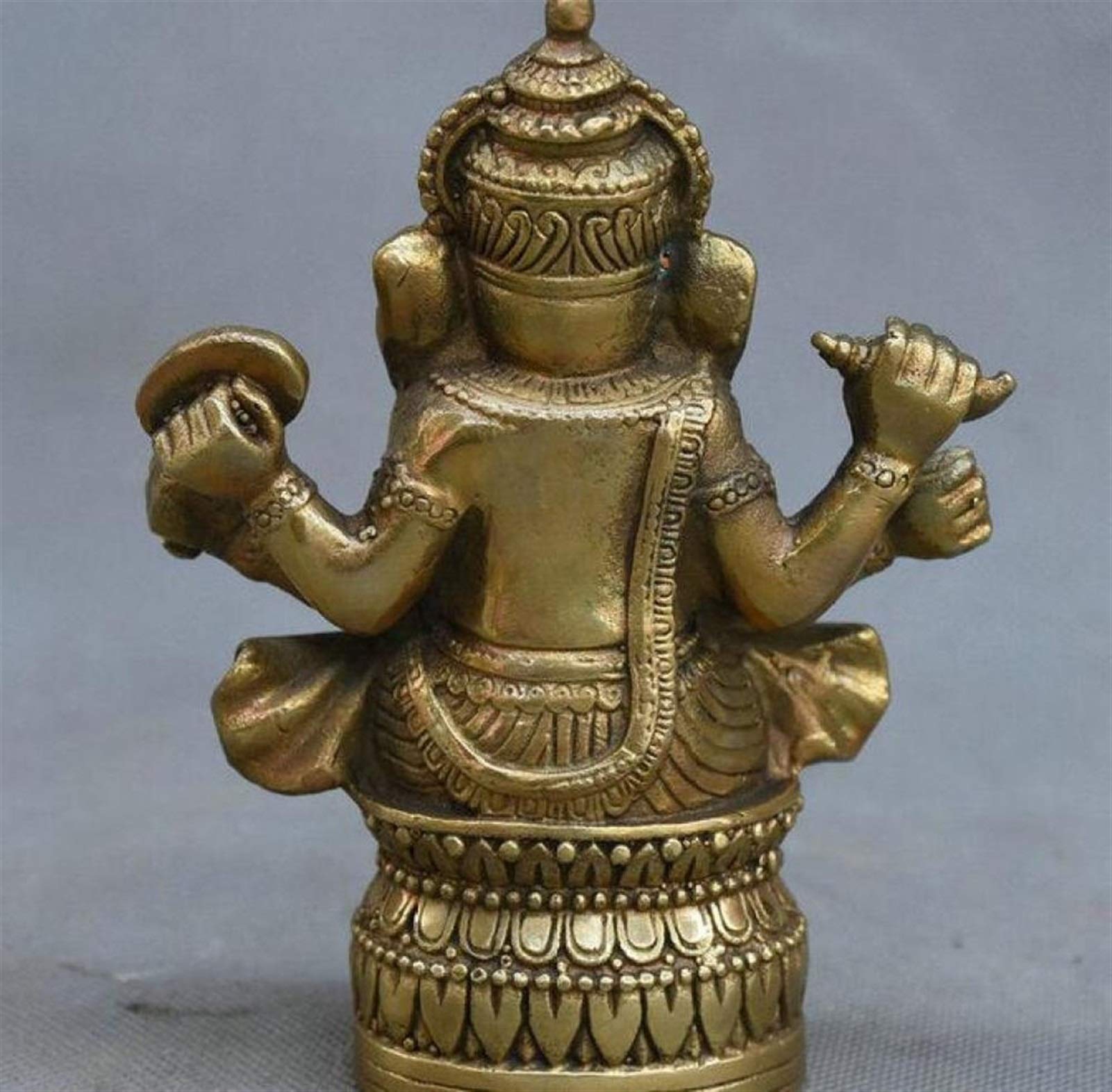 ガネーシャ チベット仏 仏教美術 アンティーク 470g ガネーシャ