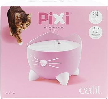 Amazon.co.jp: Catit Pixi ファウンテン ピンク 静音 猫用スマート給水