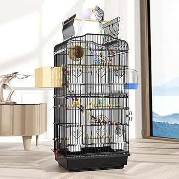 Amazon | 超大型 バードゲージ 大型鳥かご｜ブランコ付き・複数飼いに