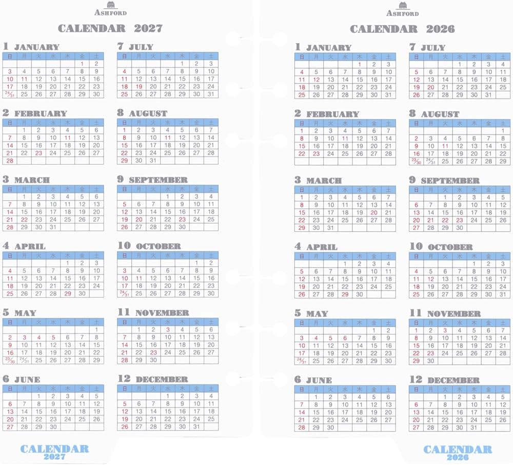 Amazon.co.jp: 2026年 バイブルサイズ カレンダーリフター【ホワイト