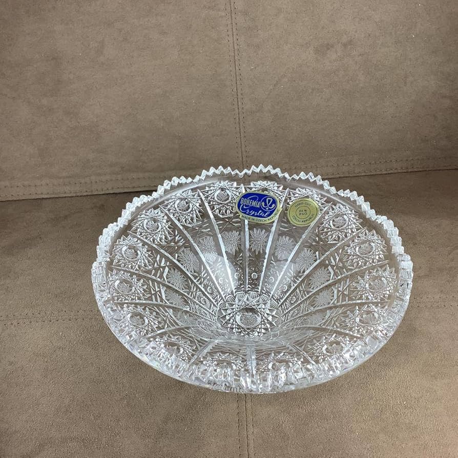 ボヘミアンガラス ボウル キャンディーポット チェコ】bohemian