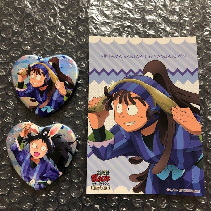 忍たま乱太郎 尾浜勘右衛門 ナンジャ 缶バッジ ハート缶 忍たま乱太郎