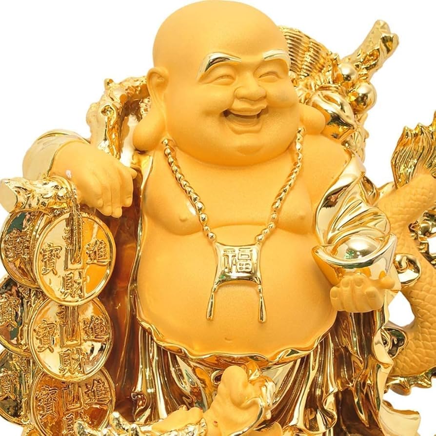 仏教美術品 五子弥勒仏 大腹笑仏 応接間 仏堂 卓上 置物 銅製品 工芸品