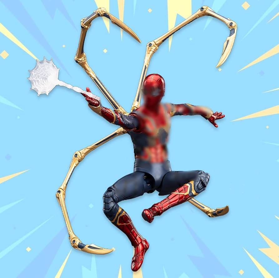 Amazon.com: LonullyMege Iron Spider Action Figures 7inch 1/10