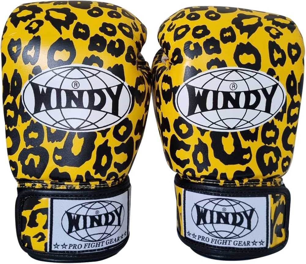 Amazon.co.jp: ウィンディ キック ボクシンググローブ ヒョウ柄 8,10