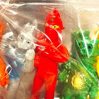 Amazon.co.jp: 未開封復刻ブルマァクミニ怪獣シリーズHセットソフビ