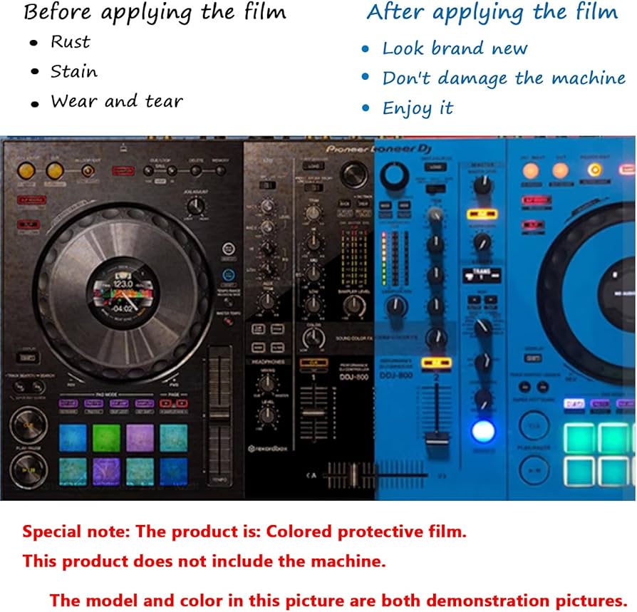 Amazon.com: Protective Cover Skin for Pioneer DDJ-800 Film Sticker