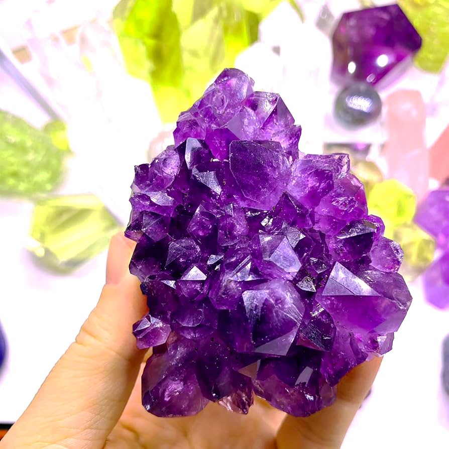 ▽後右1054 アメジスト 原石 重さ11.4kg 縦30cm 横43cm ▽後