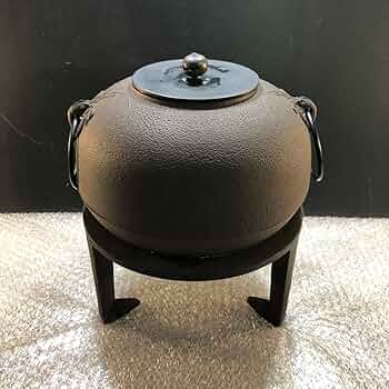 鉄製 丸型 茶釜 茶道具 佐藤浄清 鉄製 丸型 茶釜茶道具佐藤浄清