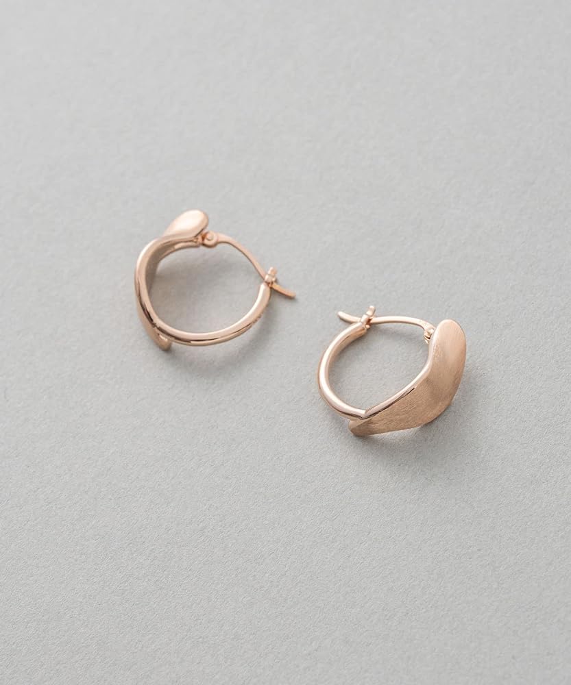 Amazon | (エテ) ete フープピアス ペタル 871986 FREE ピンクゴールド