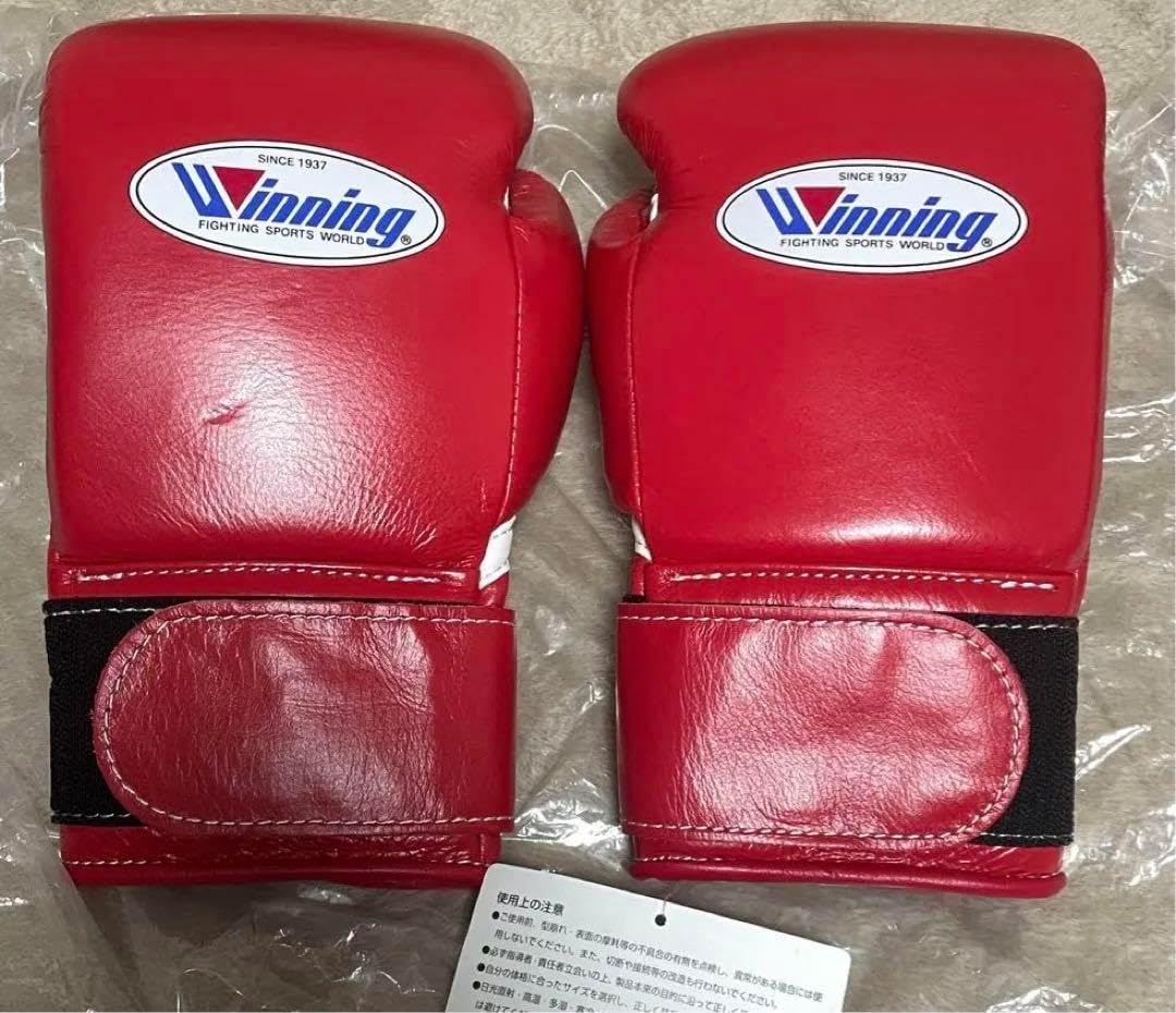 Winning ウイニングボクシングソフトグローブ14oz 赤1セットwinning