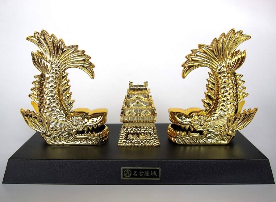 しゃちほこ瓦 焼き物 割引 飾鯱置物オブジェインテリアシャチホコ 高さ