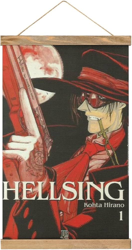 Amazon.co.jp: アニメヘルシング生地ポスタールーム装飾オイル