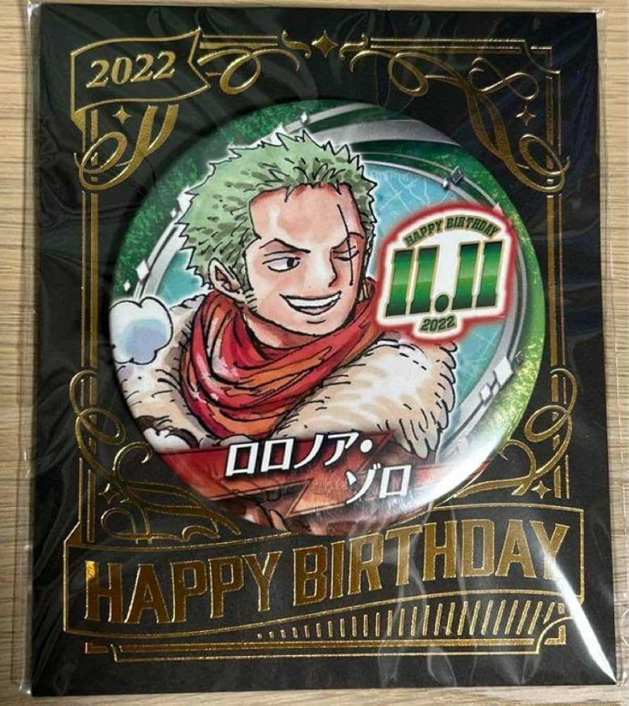 Amazon.co.jp: ワンピース バースデー缶バッジ ゾロ 2022 : おもちゃ